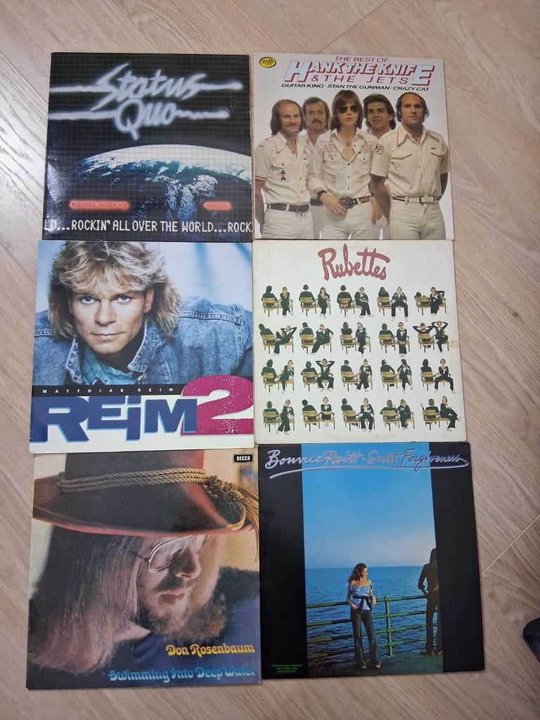 Diverse LP's: Status Quo, Hank the Knife, Matthias Reim,, Ophalen of Verzenden, Gebruikt, 12 inch