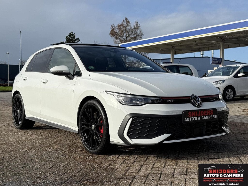 Volkswagen Golf 2.0 TSI GTI 8.5 panodak 12-2024 maar 4325 km, Auto's, Volkswagen, Gebruikt, 4 cilinders, Wit, 14 km/l