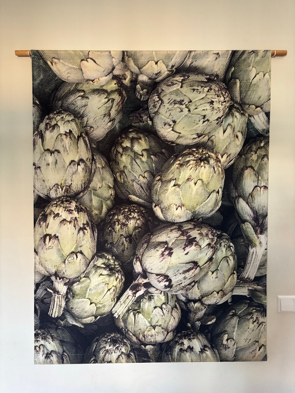 Wandkleed Artichoke - Kleedup - 140x100cm, Ophalen, Meerkleurig, Zo goed als nieuw, Met ophangsysteem
