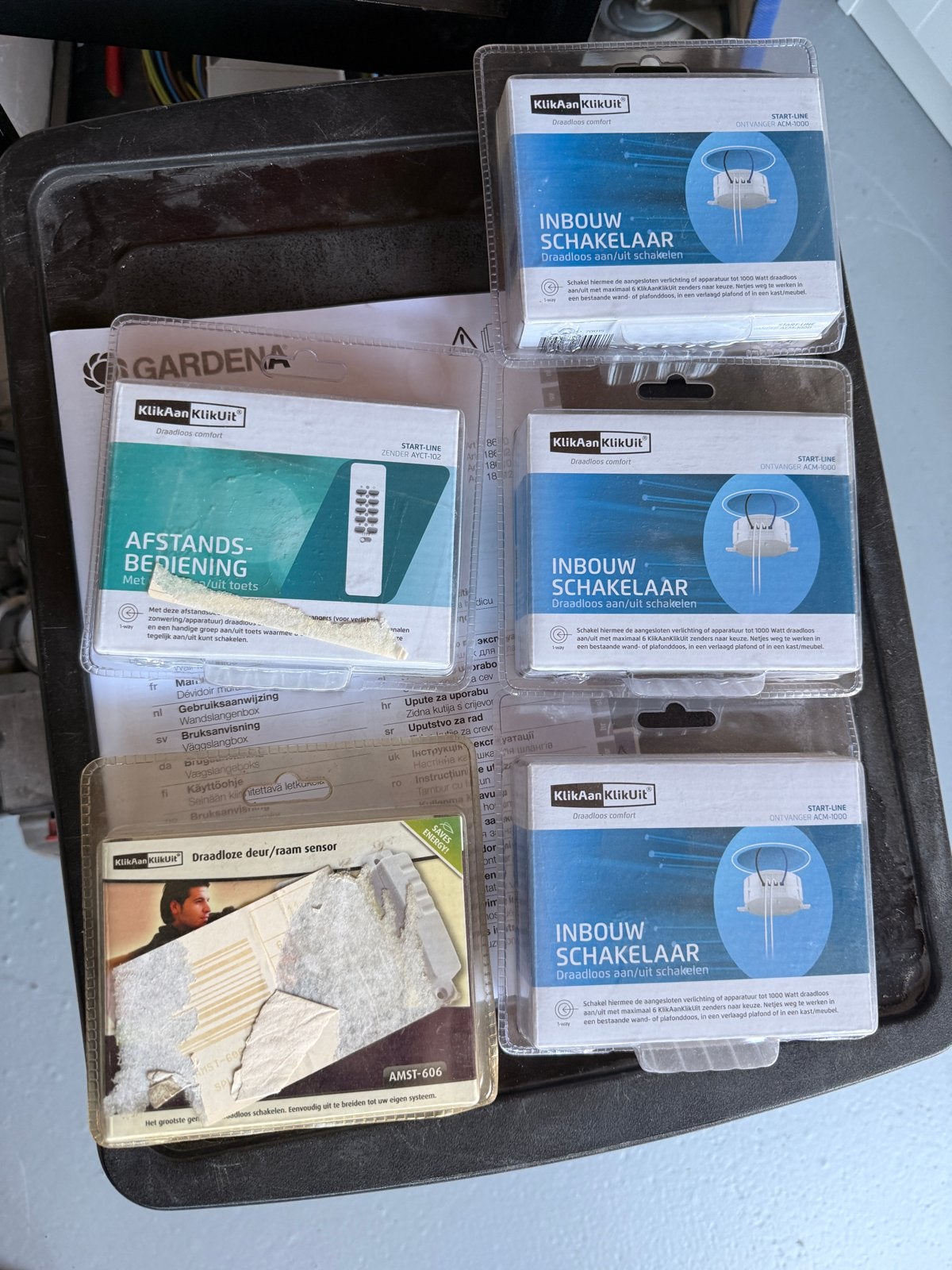 KlikAanKlikUit set: afstandsbediening, sensoren, schakelaars, Ophalen of Verzenden, Nieuw, Overige merken, Schakelaar