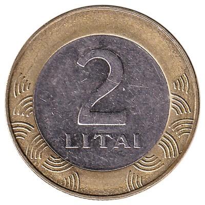 Munt, Litouwen, 2 Litai, 2002, Ophalen of Verzenden, Overige landen, Losse munt
