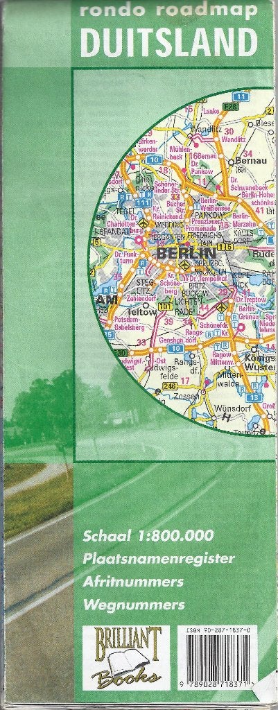 Pl703 plattegrond Duitsland  ., Boeken, Atlassen en Landkaarten, Ophalen of Verzenden, Duitsland, 1800 tot 2000, Landkaart