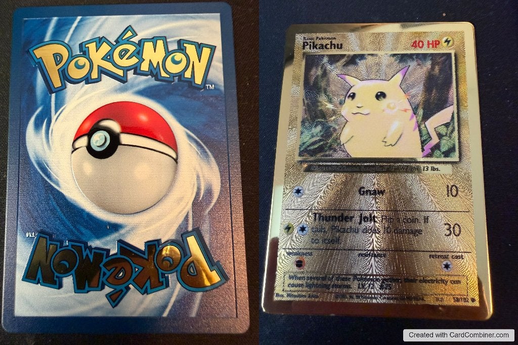 Pikachu (BS 58), Ophalen, Nieuw, Losse kaart, Foil