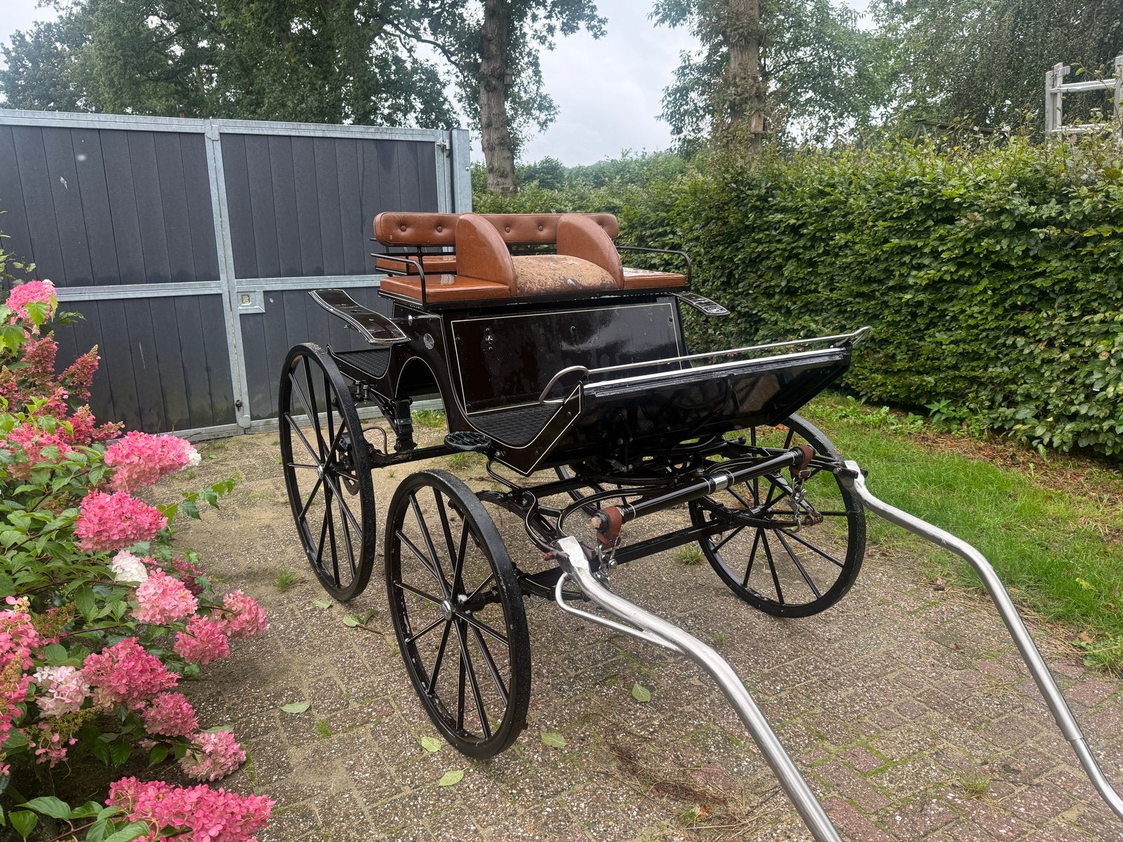 Dressuurwagen pony / marathonwagen gert jan van boven, Gebruikt, Marathonwagen, Paard of Pony