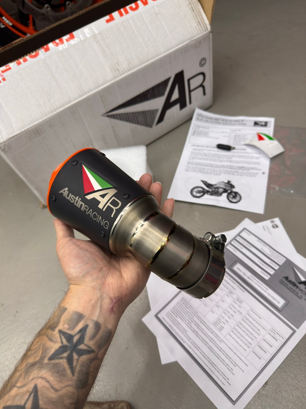 Austin Racing Slip-On(nieuw) voor KTM Duke/RCR 990 V3 Mini-R, Ophalen of Verzenden, Nieuw