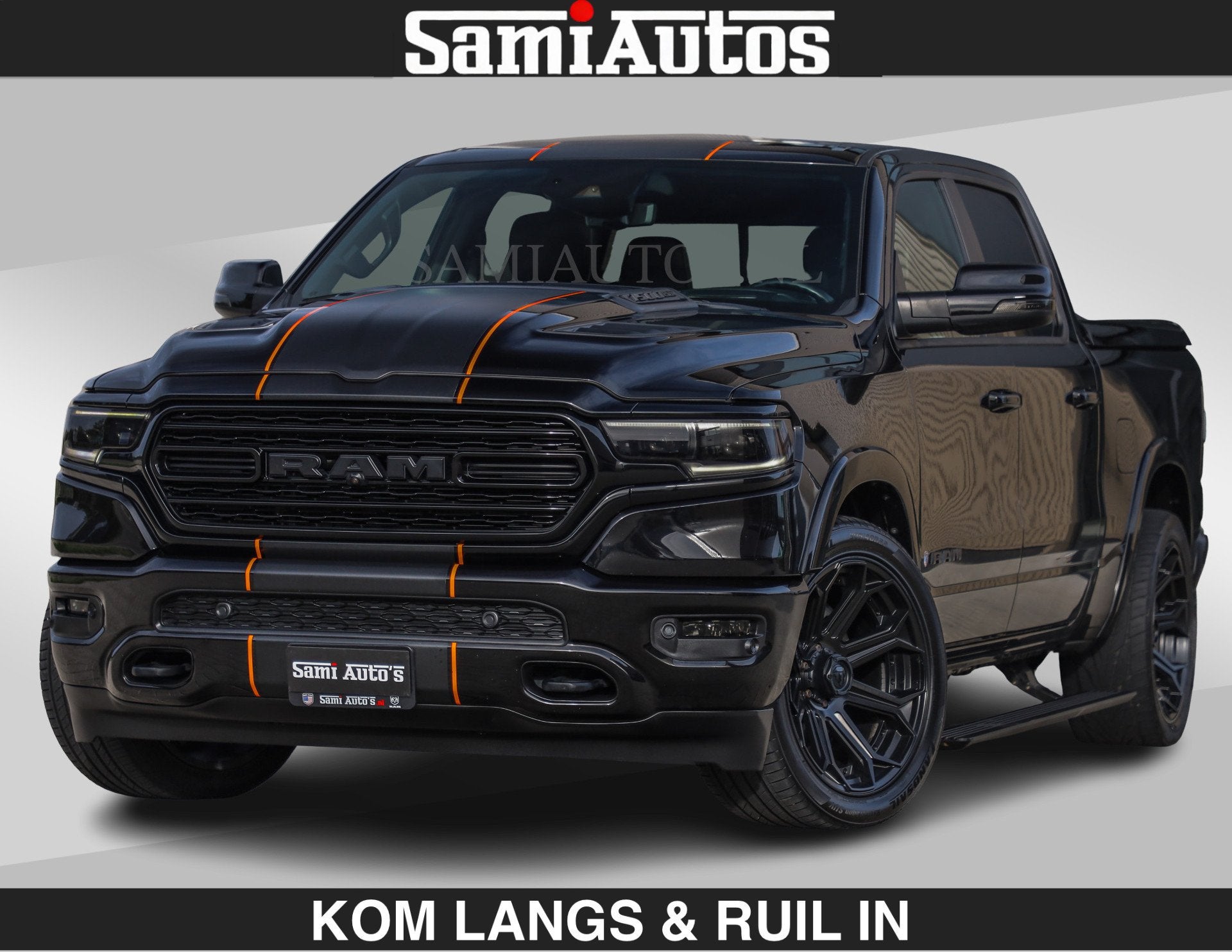 Dodge Ram BEAST | LIMITED 5.7 V8 HEMI | HUD | STRIPING | BRE, Auto's, Automaat, Dealer onderhouden, Gebruikt, 5654 cc