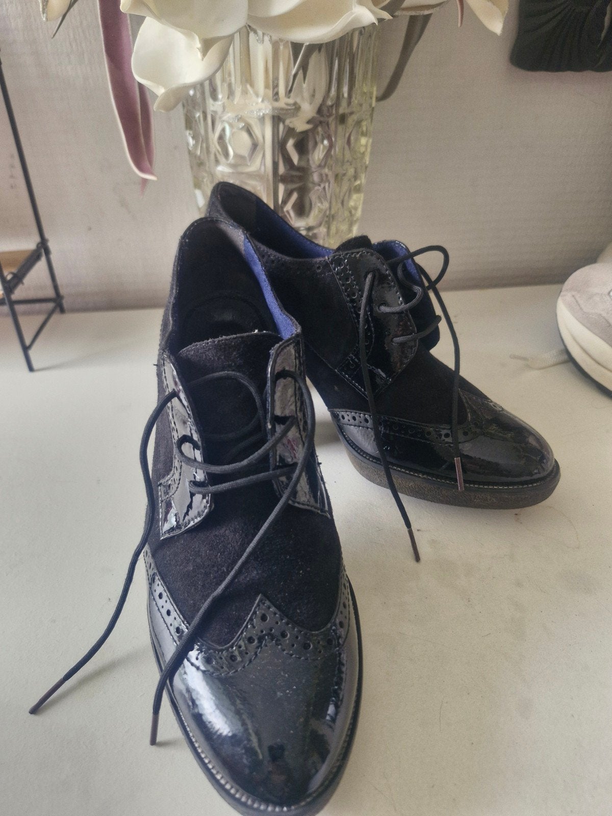 Tamaris Zwarte Brogues Maat 38, Tamaris, Schoenen met lage hakken, Zwart, Ophalen of Verzenden