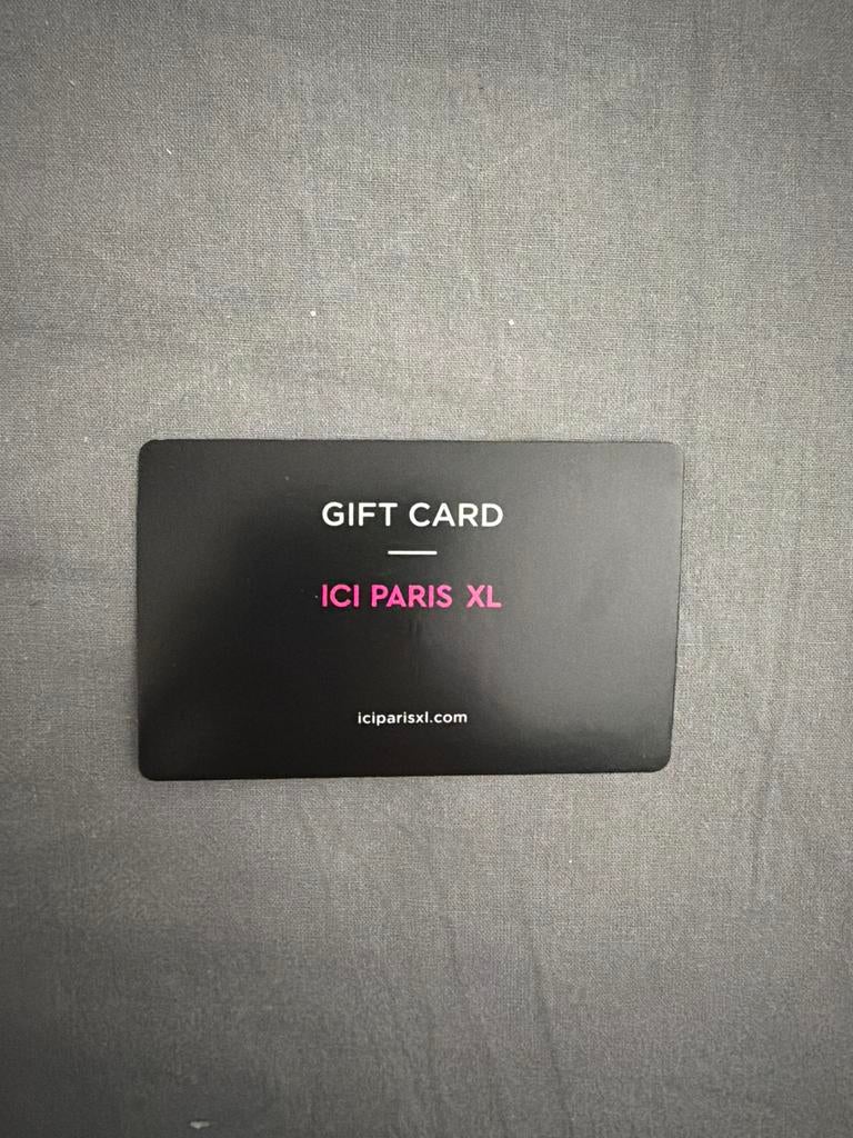 Ici paris gift card, Eén persoon, Cadeaubon, Warenhuis- of Winkelbon