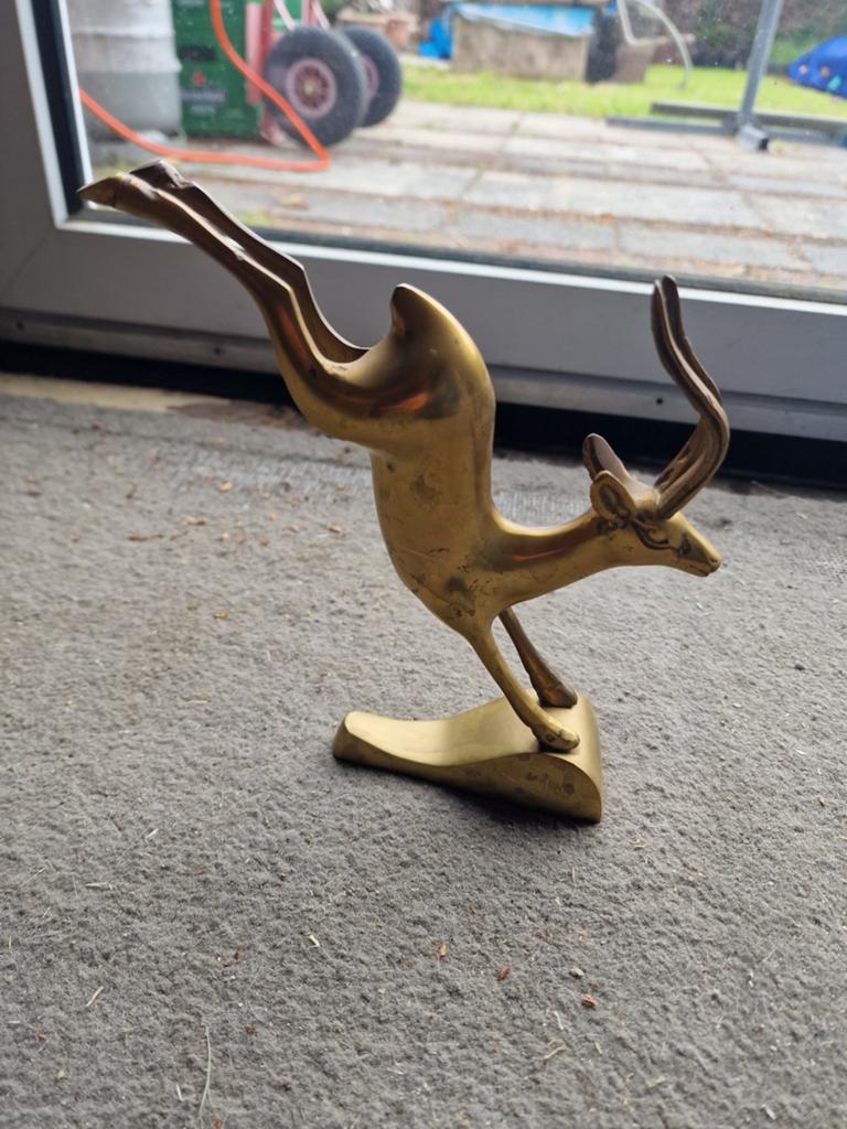 Brons gazelle beeldje, Antiek en Kunst, Antiek | Koper en Brons, Ophalen
