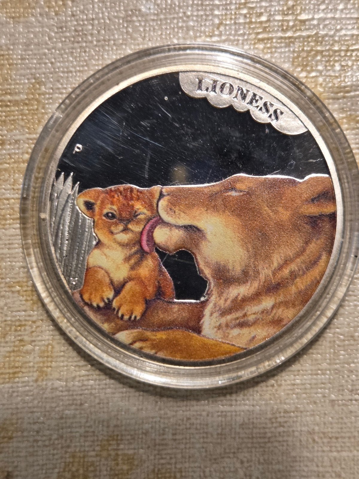2014 Tuvalu 50 Cent verzilverde, Munt - Lioness, Ophalen of Verzenden, Zuidoost-Azië, Losse munt