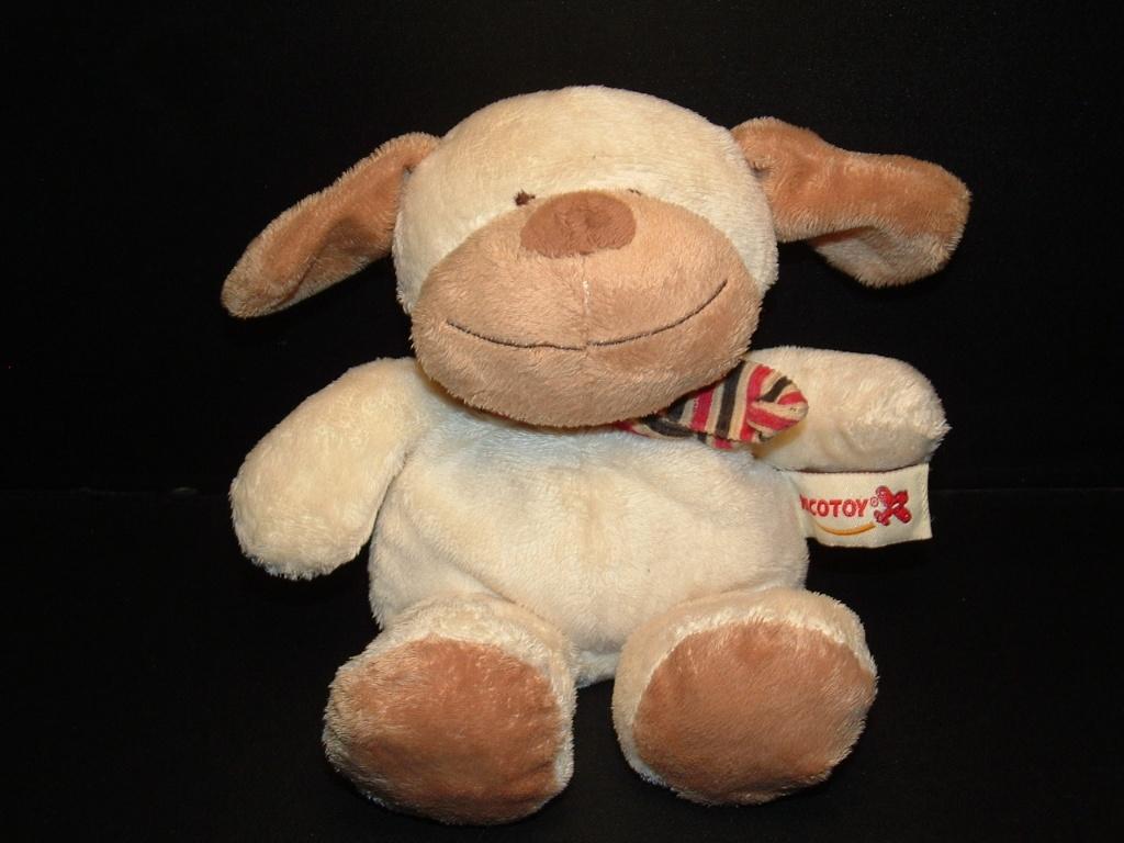 NICOTOY SIMBA DICKIE HOND VELOURS ROOMWIT MET, Verzenden, Nieuw, Overige typen