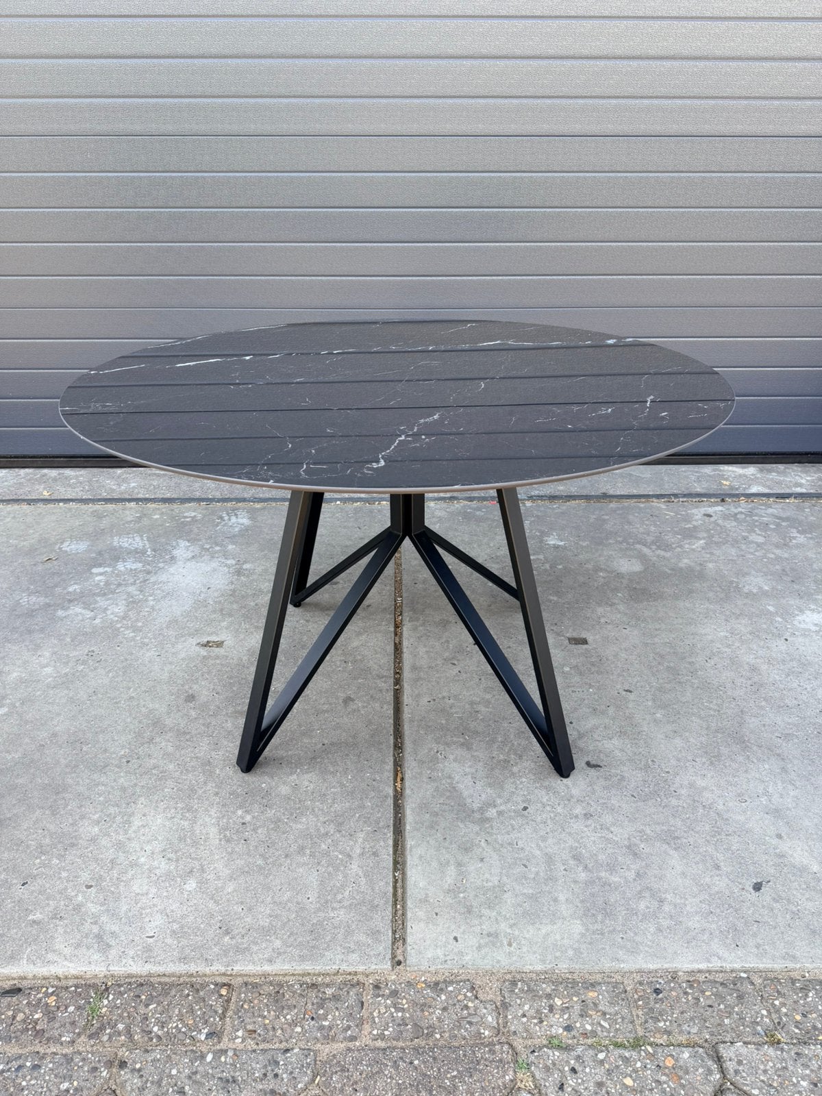 Luxe ronde keramische eettafel – Ø140 cm | Direct leverbaar, Huis en Inrichting, Ophalen, Overige materialen, Rond, Nieuw