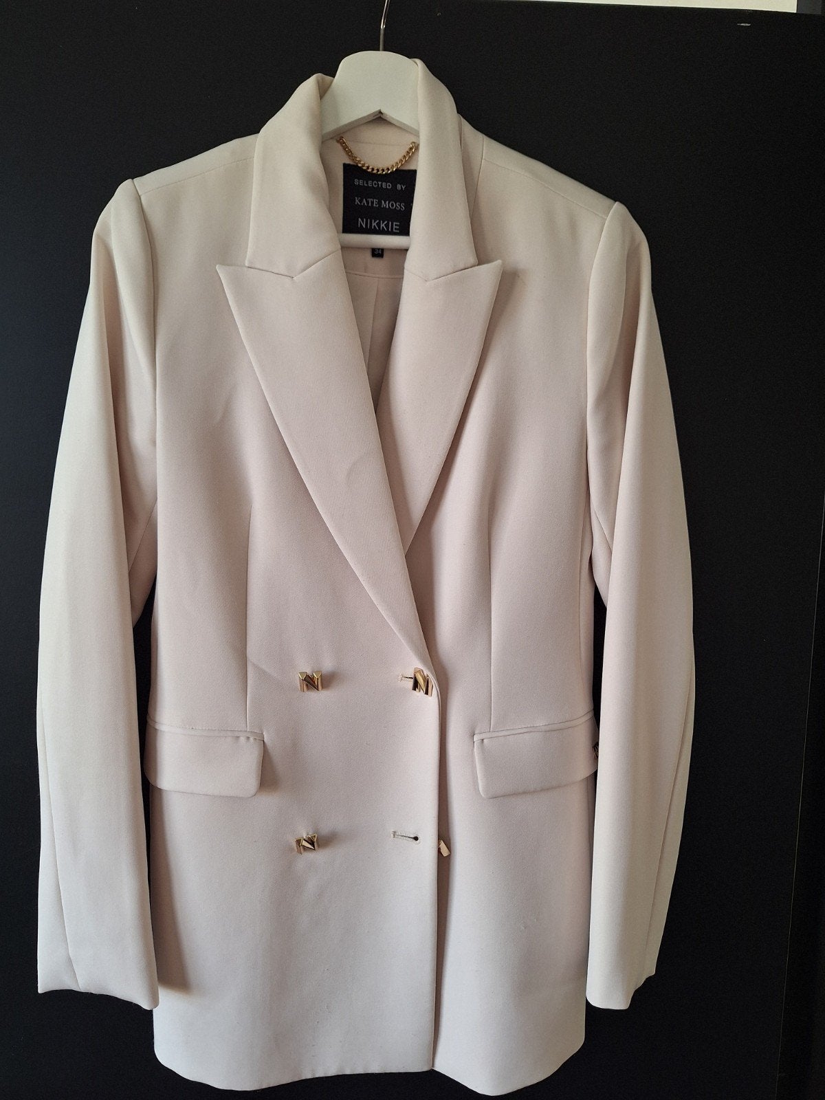 Nikkie by Kate Moss Blazer - Beige, Zo goed als nieuw, Beige, Ophalen of Verzenden, Zo goed als nieuw, Nikkie