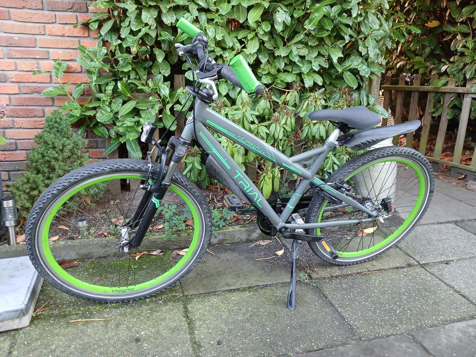 stoere 26 inch gebruikte jonensfiets Alpina Trial, Gebruikt, Alpina, Handrem, Ophalen