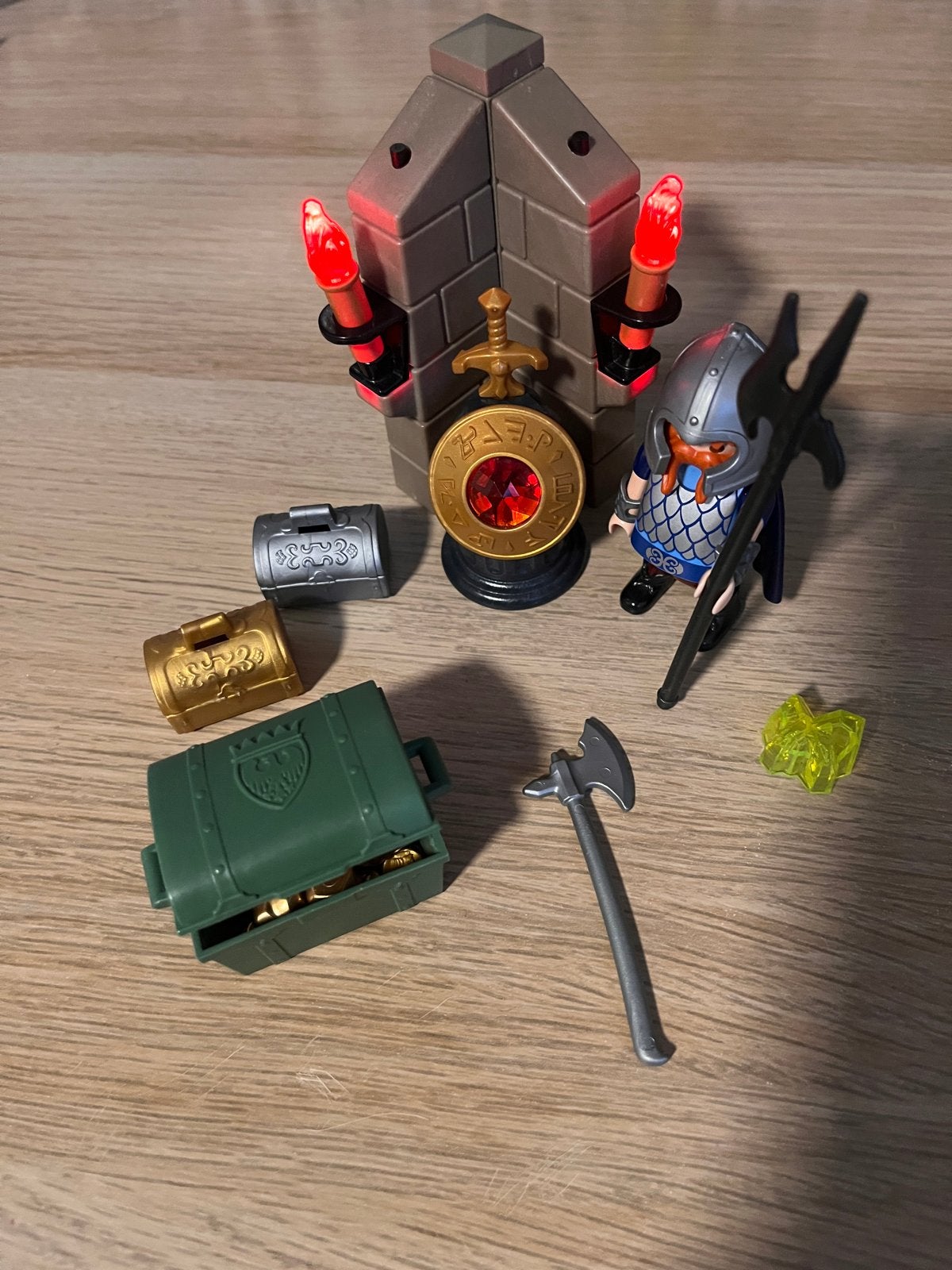 Playmobil 6160 Schatkamer met Ridder en Schatkisten, Gebruikt, Complete set, Ophalen of Verzenden, Knights