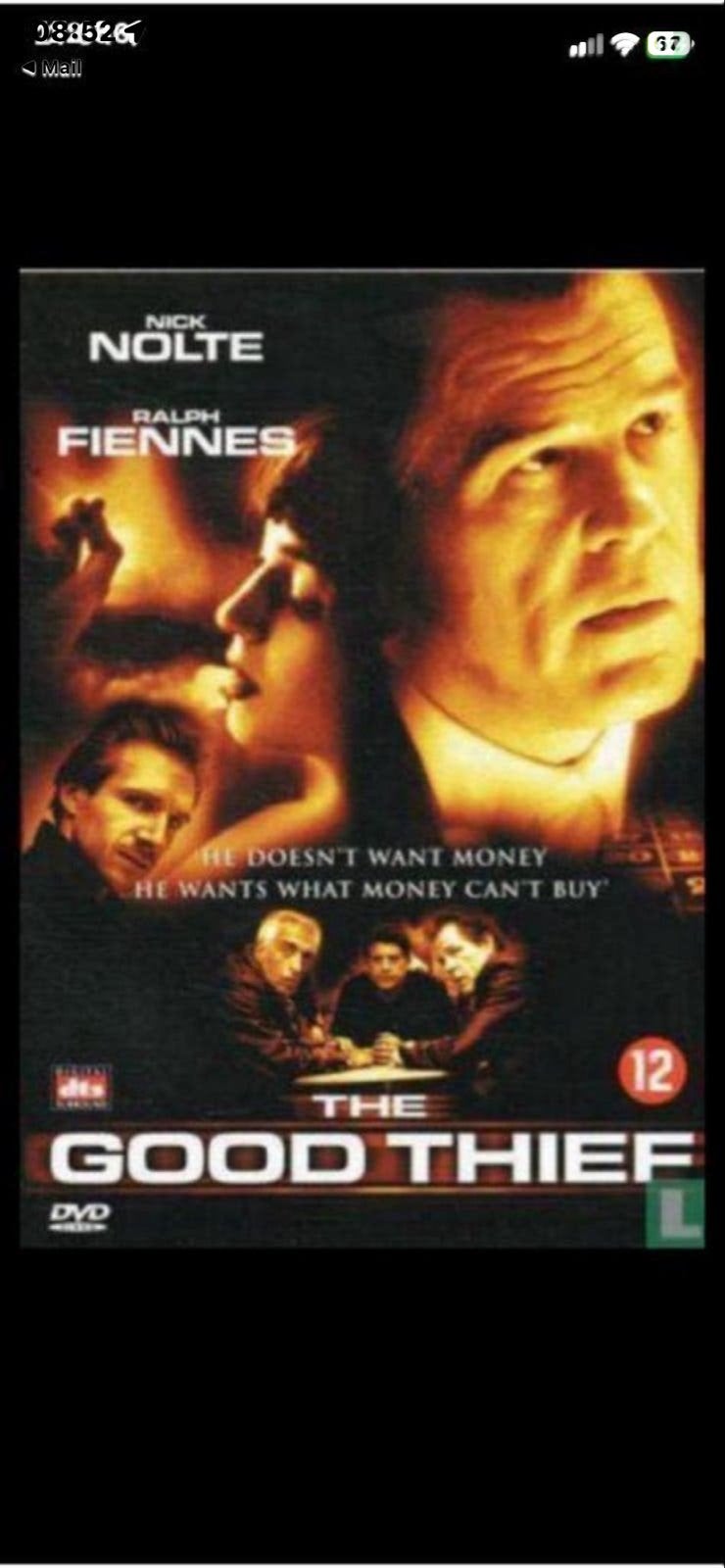 The Good Thief DVD - Nick Nolte, Ralph Fiennes, Maffia en Misdaad, Nederlands, Ophalen of Verzenden, Vanaf 12 jaar