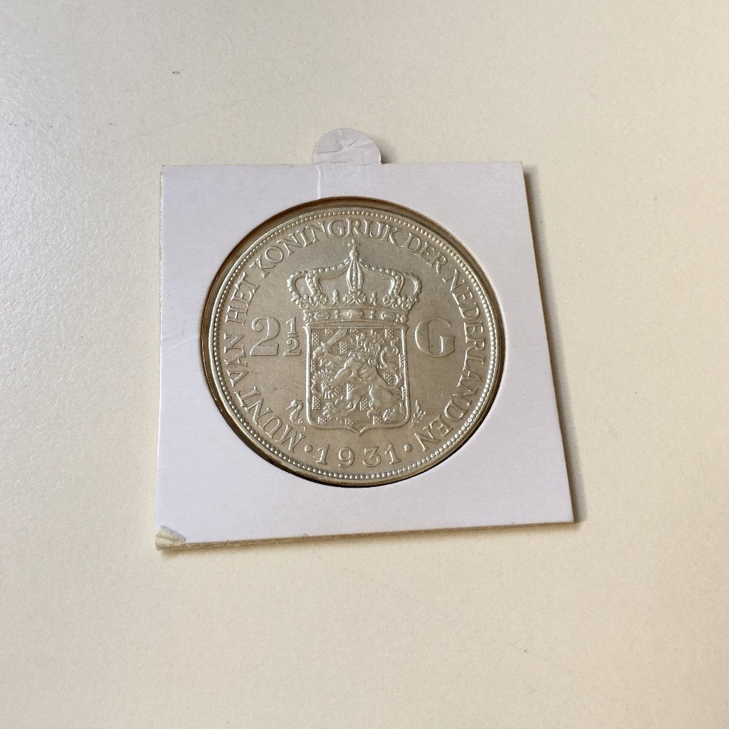 Zilveren Rijksdaalder 1931 Wilhelmina - Kwaliteit: Prachtig, Zilver, Ophalen of Verzenden, Koningin Wilhelmina, Losse munt