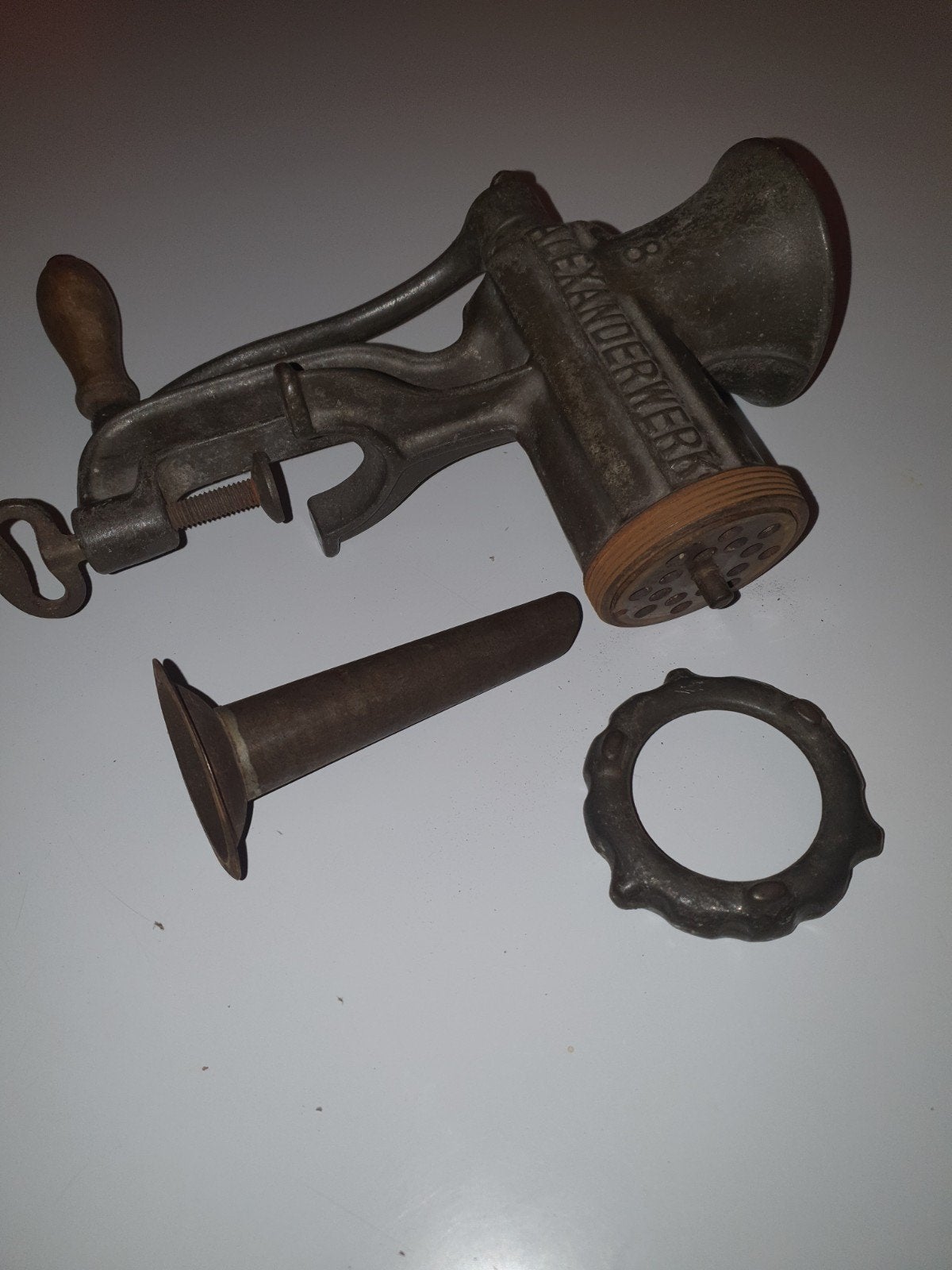 Gietijzeren vleesmolen vintage Duits Alexanderwerk nr.18, Antiek en Kunst, Ophalen