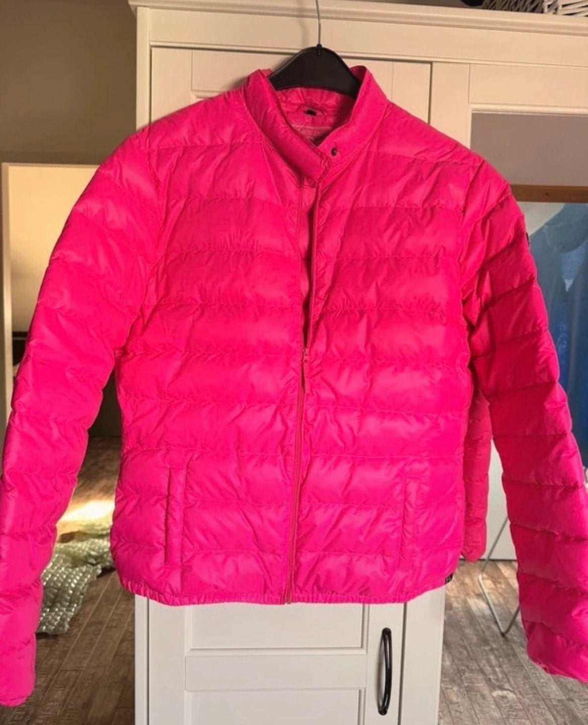 FTH Down Jacket - Felroze - Maat M, Ophalen of Verzenden, Zo goed als nieuw, Maat 38/40 (M), Roze