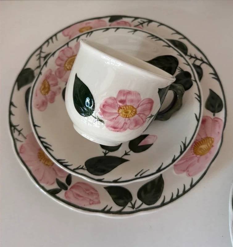 2 Villeroy & Boch Wild-Rose ontbijtsets, Ophalen of Verzenden, Zo goed als nieuw, Overige stijlen, Porselein