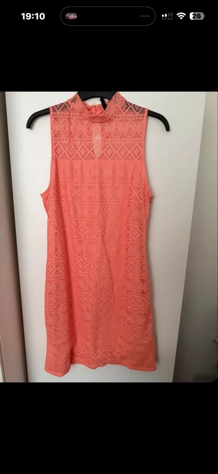 Nieuwe kanten jurk van H&M, maat 42, Maat 42/44 (L), Nieuw, Oranje, Ophalen of Verzenden