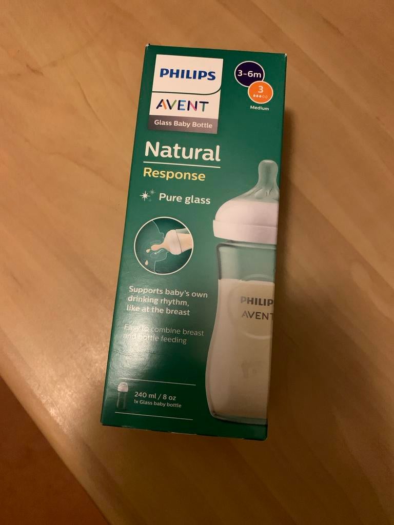 Philips Avent Natural Response Fles 3 - Nieuw, Ophalen of Verzenden, Nieuw, Borstkolf