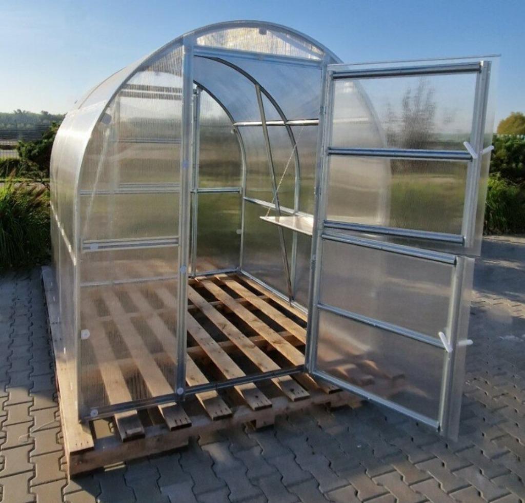 TOP KAS–Tunnelkas CLASSIC SLIM 2x6m,6 mm polycarbonaat,, Tuin en Terras, Kassen, Verzenden, Polycarbonaat, Nieuw, Staal