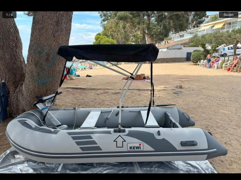 SUNTOP VOOR RUBBERBOOT NIEUW MONTAGE OP ROEIDOL € 50,-, Ophalen, Nieuw, Overige typen