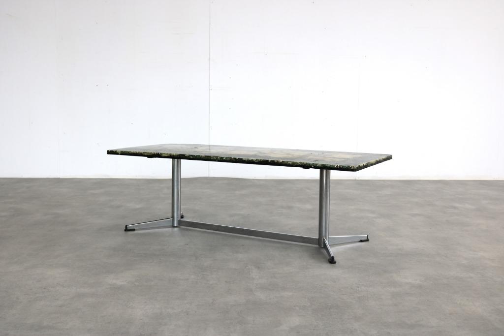 vintage salontafel | tafel | jaren 60, Ophalen of Verzenden, Gebruikt, Overige materialen