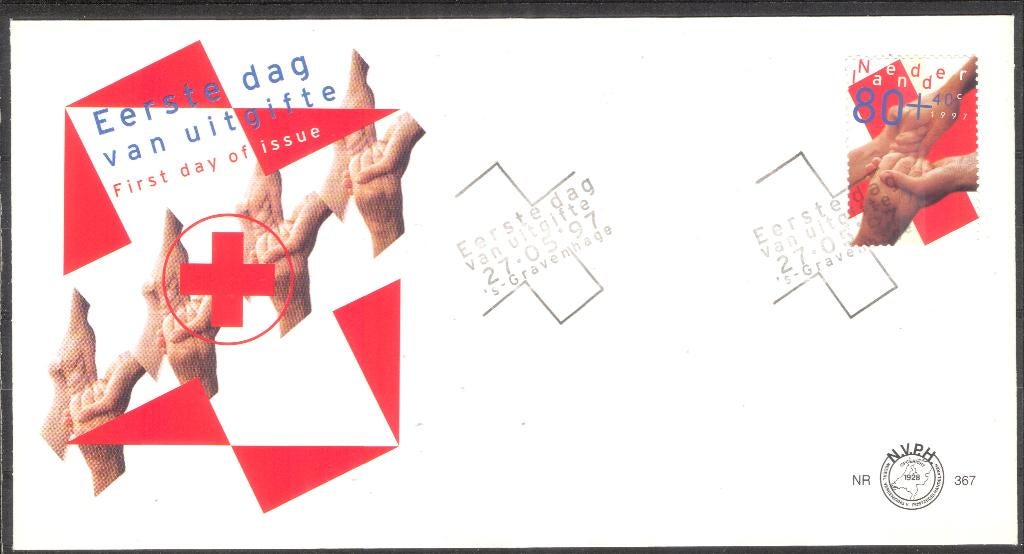 E367 - Rode Kruis zegel 1997, Postzegels en Munten, Postzegels | Eerstedagenveloppen, Verzenden, Onbeschreven, Nederland
