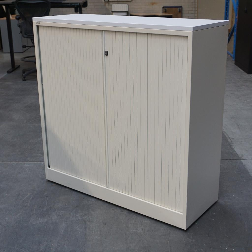 Ahrend Roldeurkast | Archiefkast |120x120x45 cm |Creme Wit