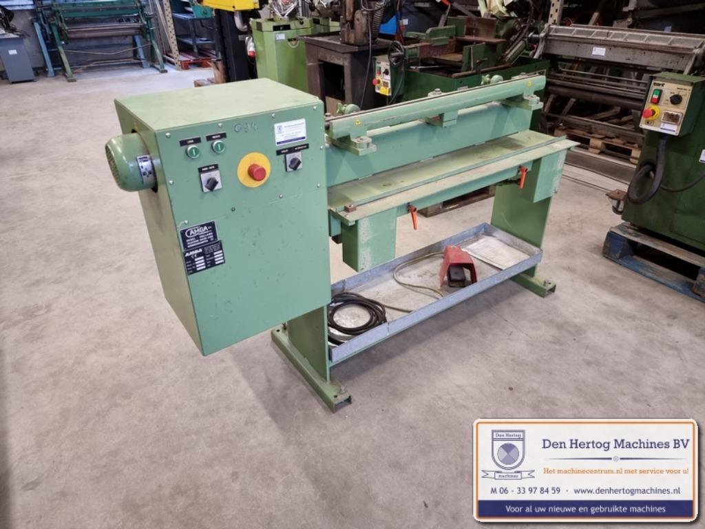 Amga elektrische kraalmachine 1m zink koper aluminium staal, Ophalen of Verzenden, Gebruikt