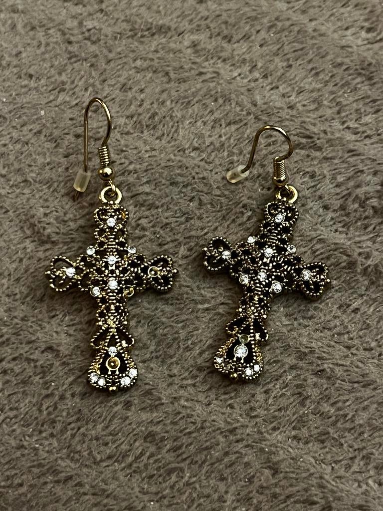 Christelijk orthodox byzantijnse kruisjes oorbellen, Overige materialen, Hangers, Nieuw, Ophalen of Verzenden