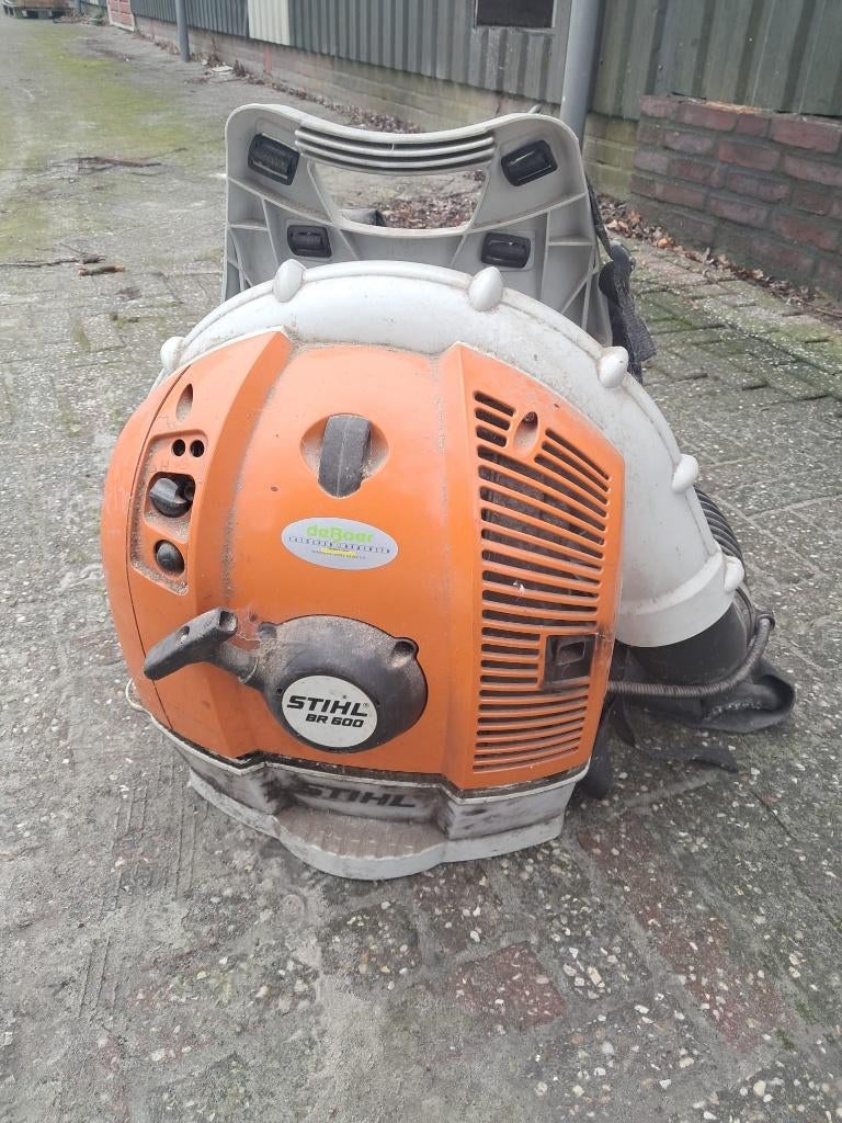 Stihl BR 600 Bladblazer, Tuin en Terras, Ophalen, Benzine, Ruggedragen, Zo goed als nieuw