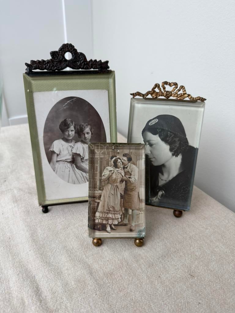 Brocant Franse fotolijstjes, Ophalen of Verzenden