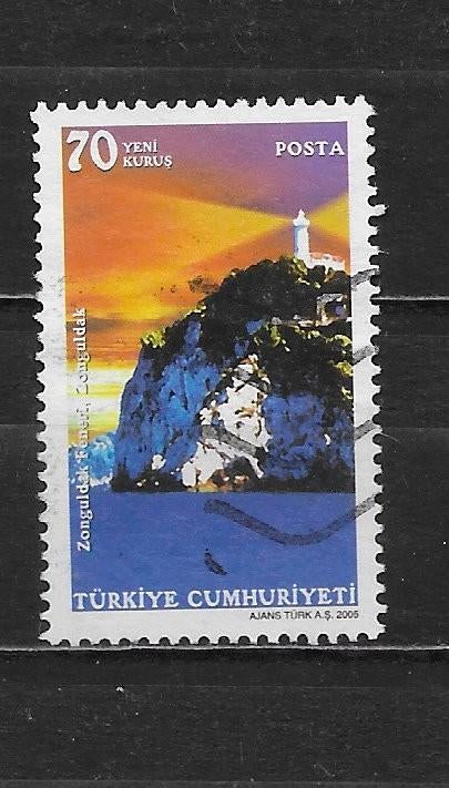 Turkije 2005  vuurtoren, Verzenden, Overige landen, Gestempeld