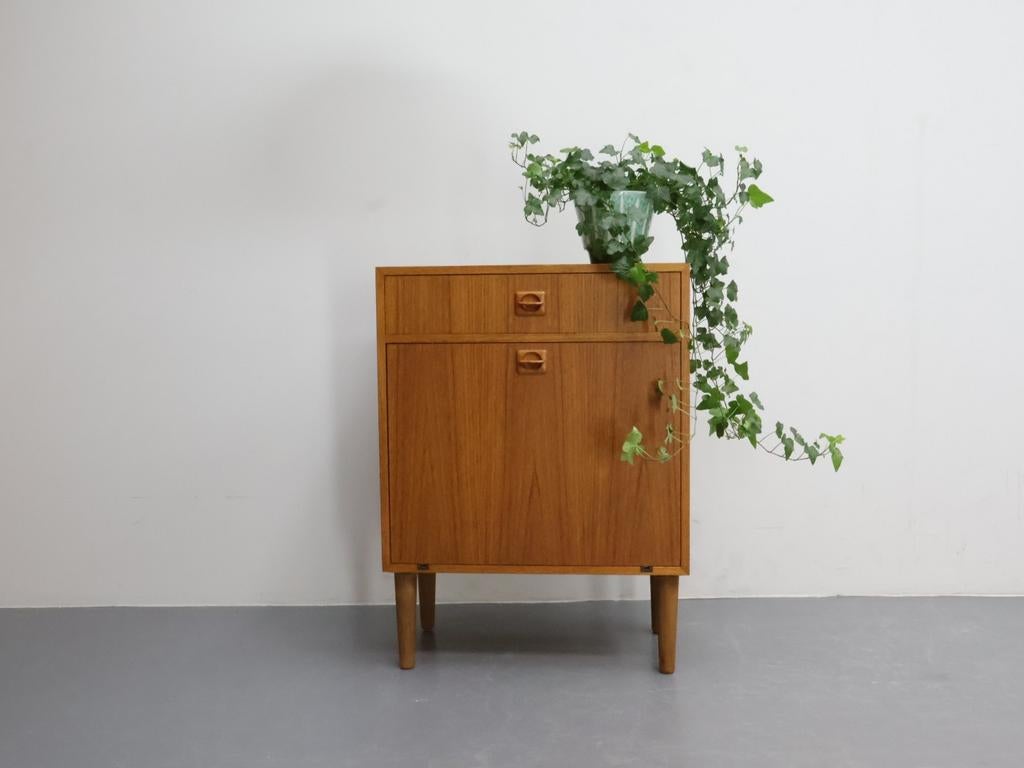 Klein vintage wandmeubel | Deens | Lade en klep, Ophalen, Gebruikt, ., .