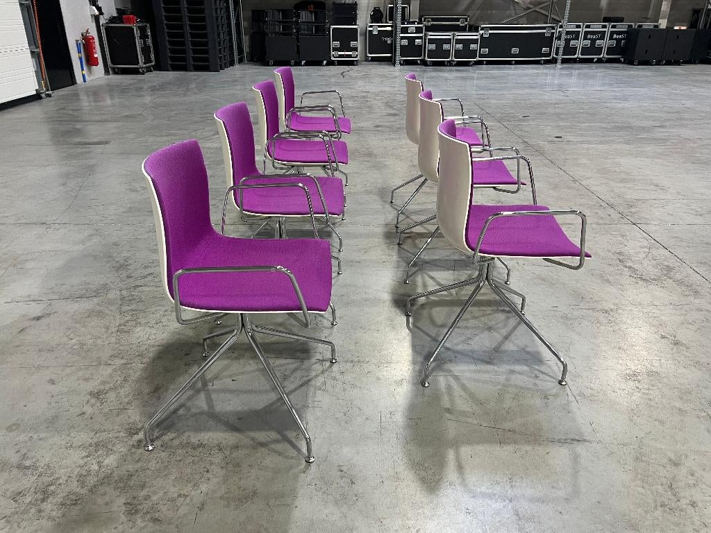 7x Arper Catifa 46 Lievore Altherr Molina stoelen, Ophalen, Gebruikt, Design, Vijf, Zes of meer stoelen