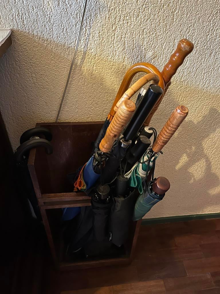 Antieke houten paraplubak, Huis en Inrichting, Woonaccessoires | Overige, Gebruikt, Ophalen of Verzenden