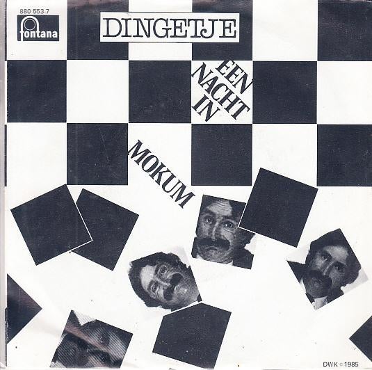 dingetje - een nacht in mokum  ( 1985/ nlpop/piraat), 7 inch, Single, Ophalen of Verzenden, Zo goed als nieuw