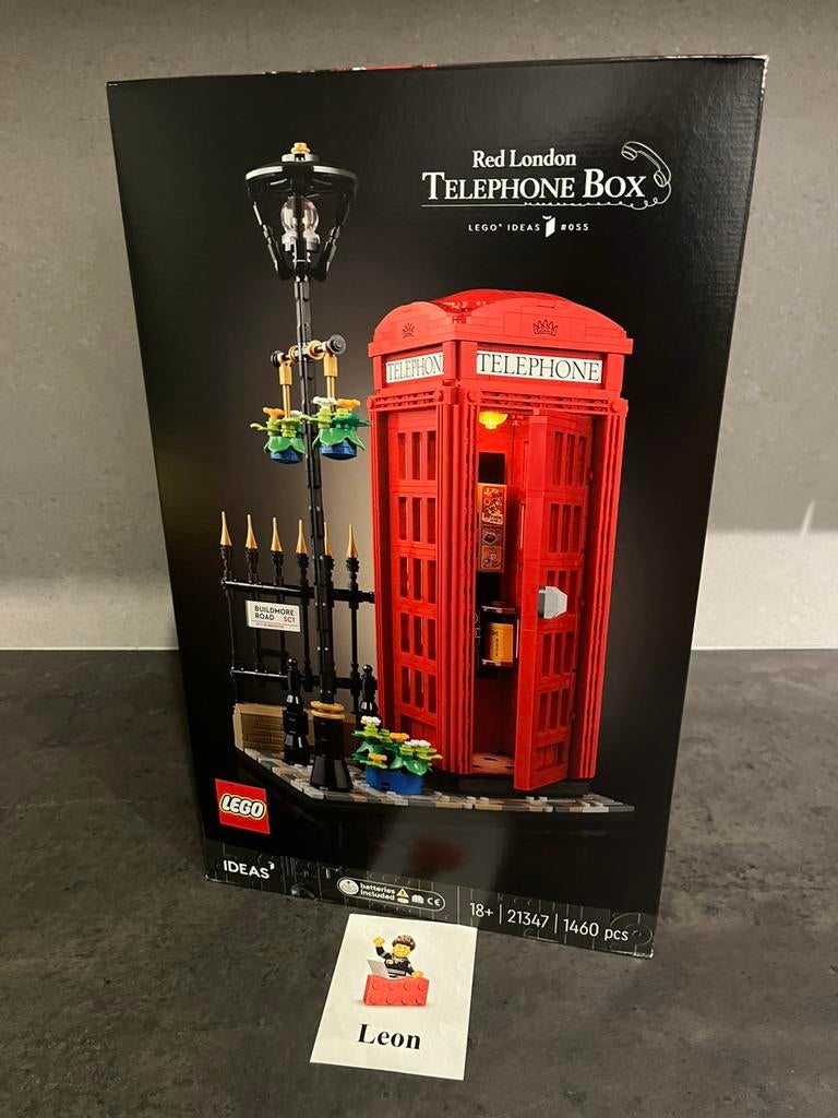 Lego Ideas 21347 Rode Londense telefooncel - Nieuw in doos!, Ophalen of Verzenden, Nieuw, Complete set, Lego