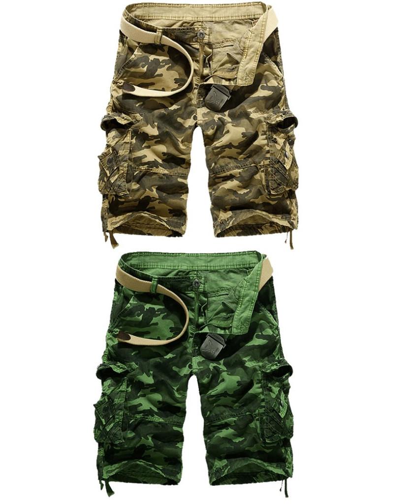 Heren cargo camouflage korte broek kortebroek leger, Verzenden, Nieuw, Overige kleuren