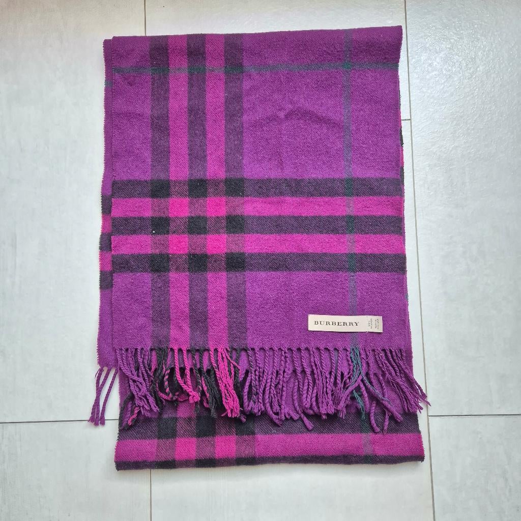 Burberry Sjaal, Kleding | Dames, Mutsen, Sjaals en Handschoenen, Maat 46/48 (XL) of groter, Ophalen of Verzenden, Zo goed als nieuw