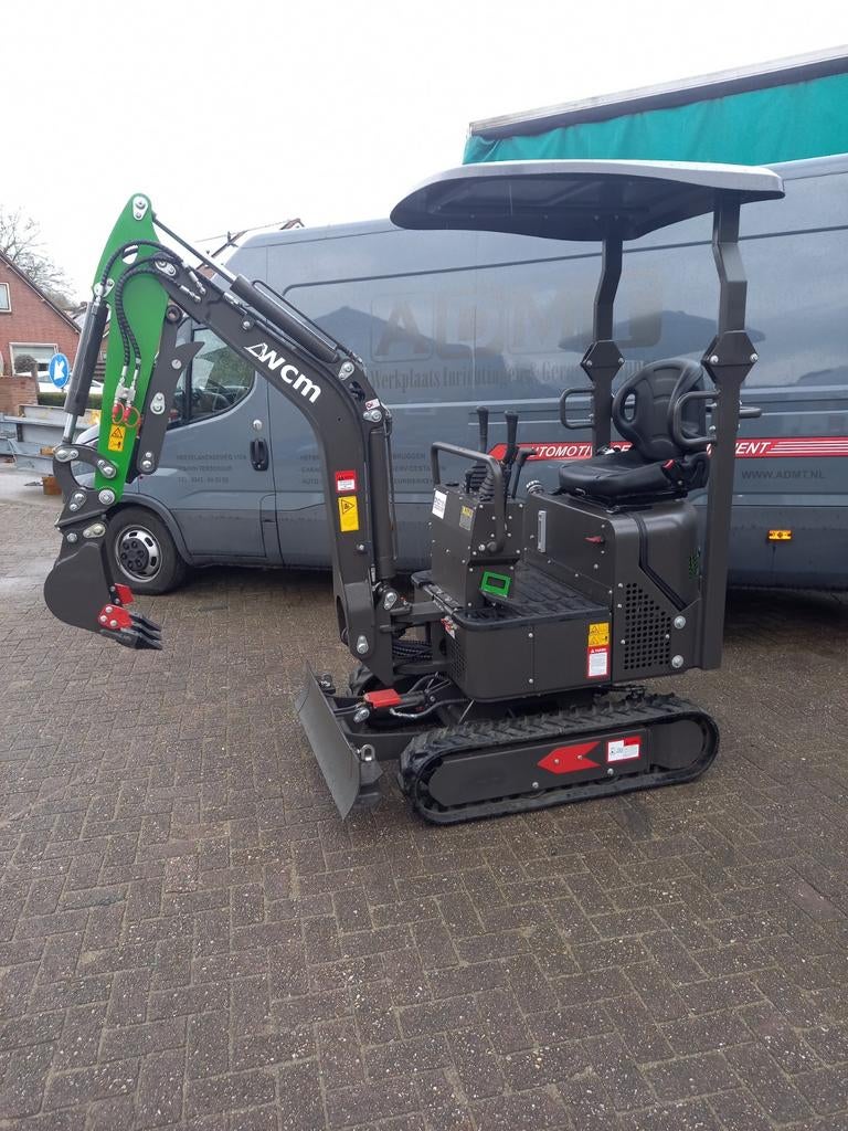minigraver 1.3ton WCM mini graafmachine, Ophalen of Verzenden