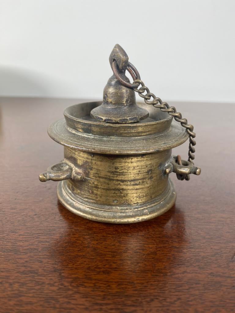 Bronzen inktpot, Ophalen of Verzenden
