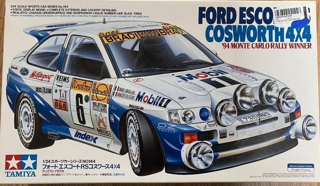Tamiya FORD ESCORT RS Cosworth 4x4 Schaa1:24, Hobby en Vrije tijd, Auto, Groter dan 1:32, Nieuw, Ophalen of Verzenden