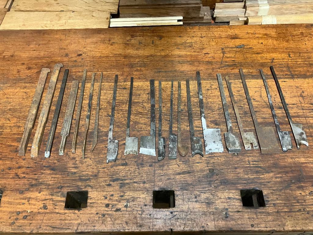 Profiel en ploegschaaf beitels, Antiek en Kunst, Antiek | Gereedschap en Instrumenten, Ophalen of Verzenden