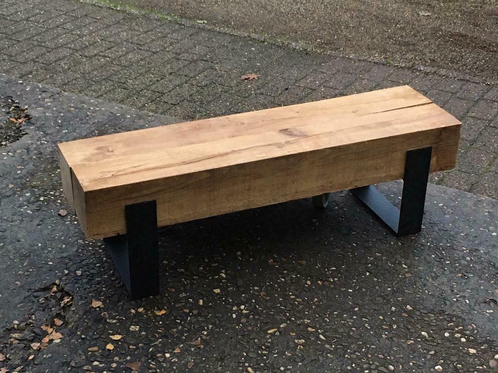 Nieuw Bankje, industrieel, tv dressoir, Ophalen, Nieuw, Eikenhout, Industrieel