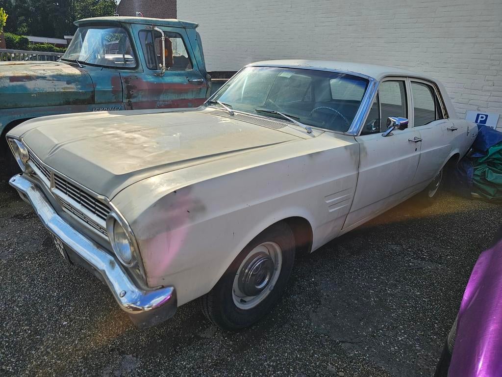 Ford Falcon 3.3 1967 Wit, Achterwielaandrijving, Leder en Stof, Beige, Handgeschakeld