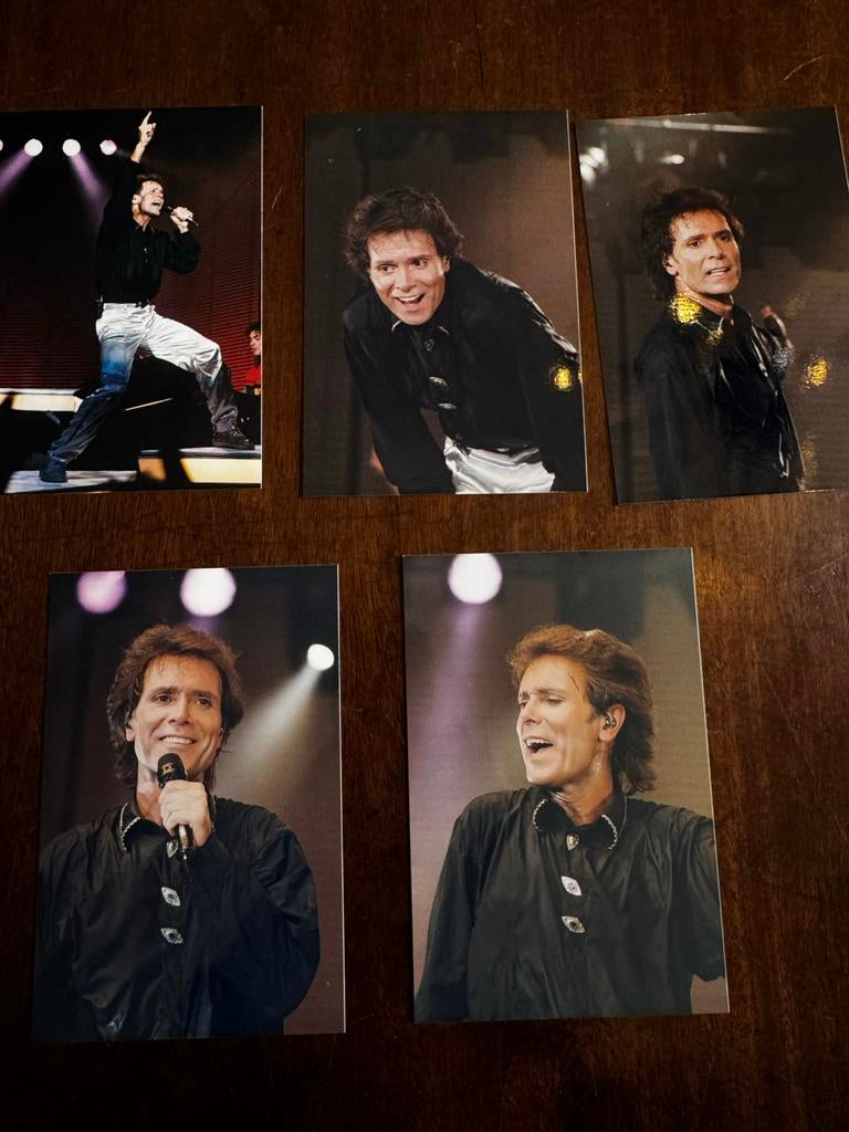 Cliff Richard Foto's Rotterdam 1993 - Set van 5